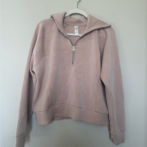 SPANX Light Pink Cowl Neck Sweater